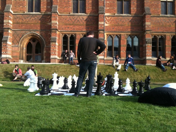 Chess players on monday evening at Keble college #tedglobal